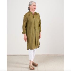 Moismont Caftan Kaki Stripe Dress